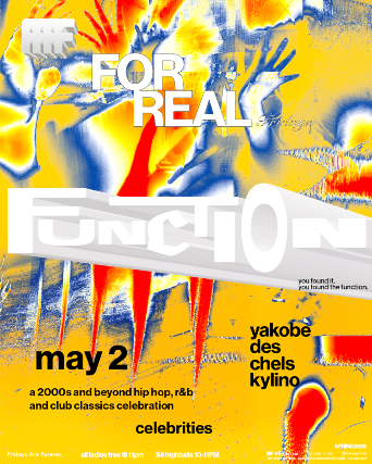 FOR REAL Fridays: THE FUNCTION: A Hip-Hop, R&B and Club Classics Celebration presented by Real Love