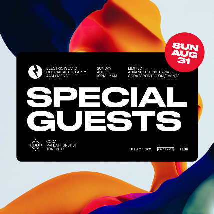 SUNDAY: The Official Electric Island Afterparty