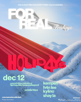 FOR REAL FRIDAYS: HOLID4YS