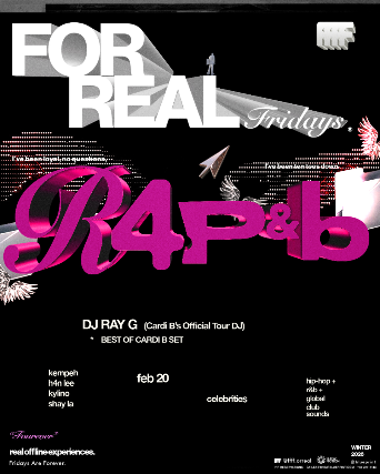 FOR REAL FRIDAYS: R4P&B w/ DJ RAY G (Cardi B's Official Tour DJ)